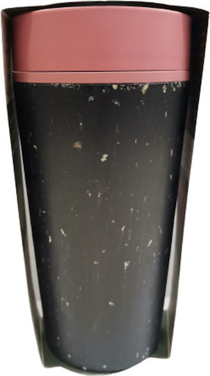 Circular & Co Mug from Recycled Paper with Lid Black