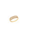 14K gold ring with cubic zirconia