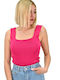 Potre Women's Blouse Sleeveless Fuchsia