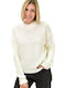 Potre Damen Langarm Pullover Beige