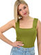 Potre Women's Summer Blouse Sleeveless Green