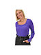 Potre Women's Blouse Long Sleeve Purple