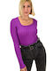 Potre Women's Blouse Long Sleeve Purple