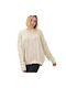 Potre Damen Langarm Pullover Beige