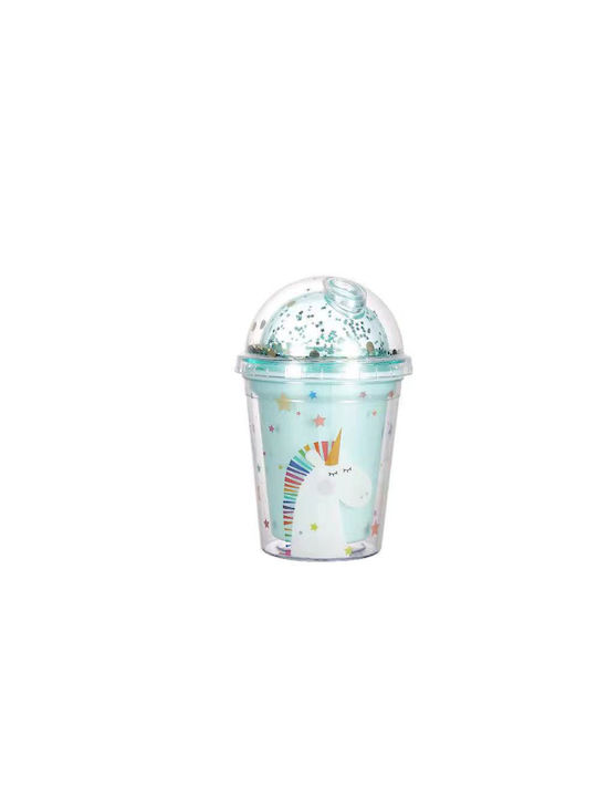 Tpster Glass Water made of Plastic in Light Blue Color 350ml