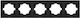 Redled Switch Frame 5 Positions Horizontal Inst...