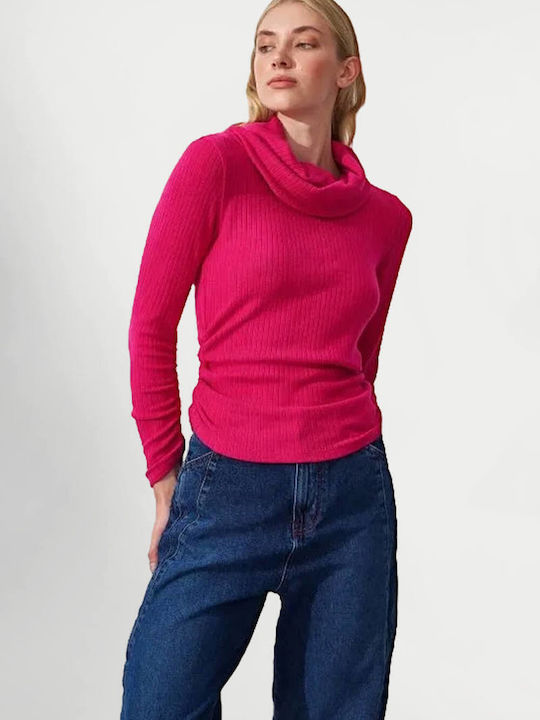 Ale - The Non Usual Casual pentru Femei Bluză Mânecă lungă Roz