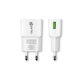 Prio Φορτιστής Χωρίς Καλώδιο με Θύρα USB-A 15W Λευκός (PWC-1107)