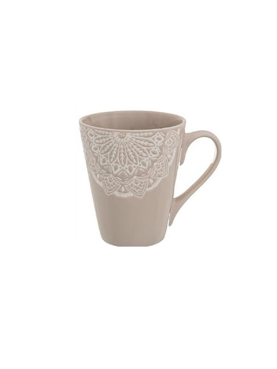 Atmosphera Tasse Keramik Beige 1Stück