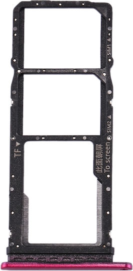 Sim-Kartenhalterung Rot Huawei P40 Lite E