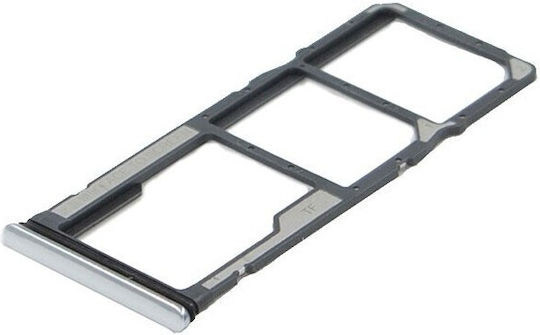 Υποδοχή κάρτας Dual SIM SD Tray Λευκό για Redmi Note 8