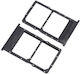 Υποδοχή Κάρτας Dual SIM SD SIM Tray Μαύρο για Huawei P40 Lite E