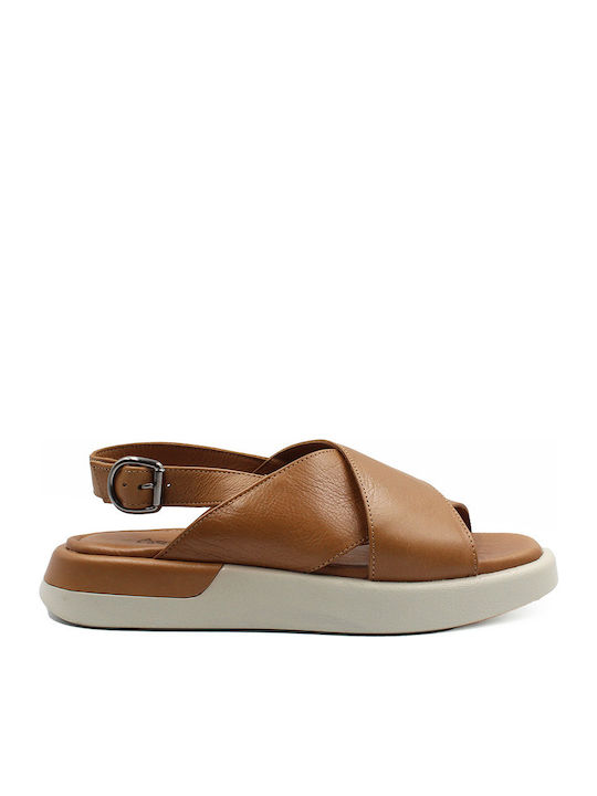 Aerostep Δερμάτινα Γυναικεία Σανδάλια Flatforms...