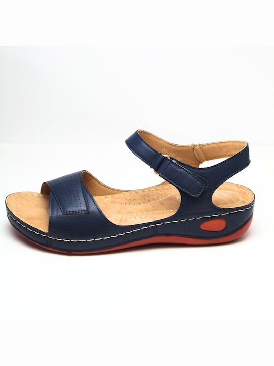 Aerostep Women's Flat Sandals Anatomic in Navy Blue Color