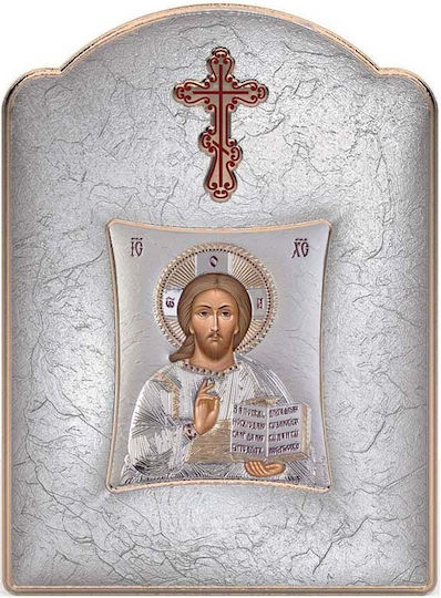 Slevori Εικόνα Исус Христос Метал 16.7x22.4см.