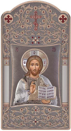 Slevori Image Jesus Christ Silver 8.4x16cm