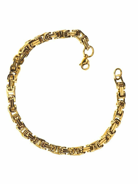 Paraxenies Bracelet Chain made of Steel Gold Plated