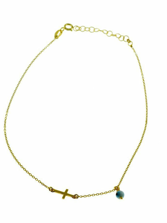 Paraxenies Vergoldete Fußarmband aus Silber