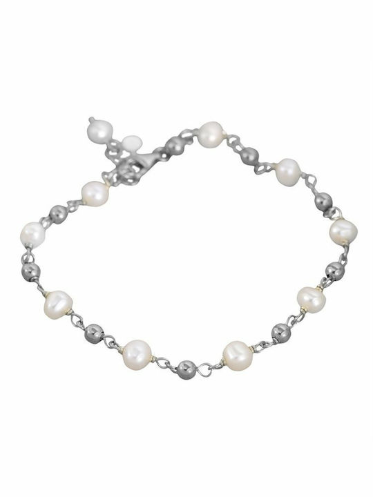 Paraxenies Bracelet made of Silver with Pearls