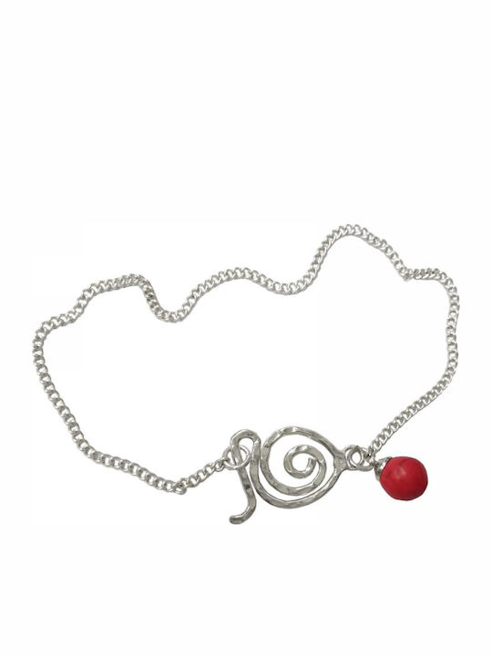 Tatu Moyo Fußarmband Kette Rot
