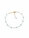 Tatu Moyo Bracelet Anklet Chain made of Steel Gold Plated