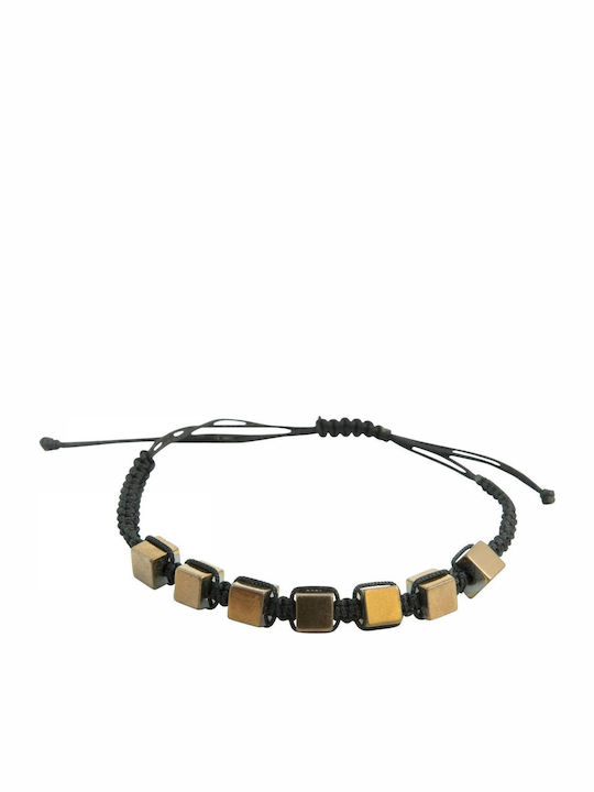 Kostibas Fashion Ανδρικό Βραχιόλι Μακραμέ από Κορδόνι