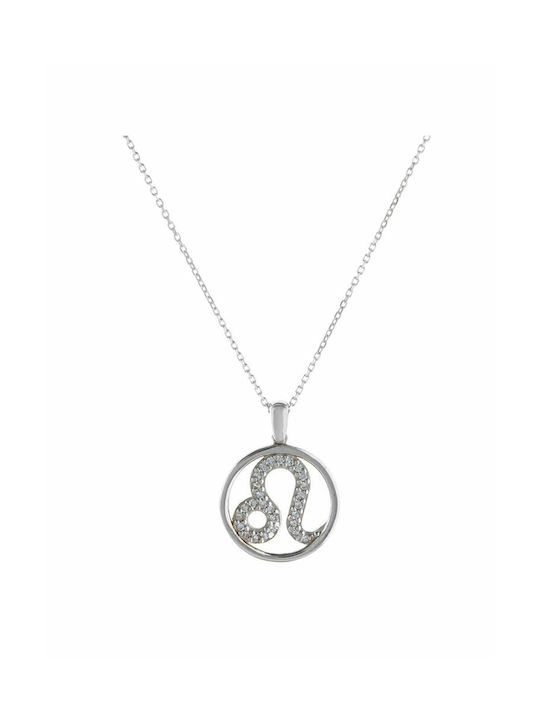 Paraxenies Necklace Zodiac Sign from Silver with Zircon