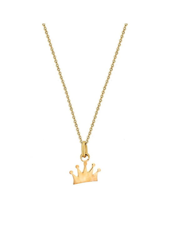 Paraxenies Necklace with design Tiara from Gold Plated Silver