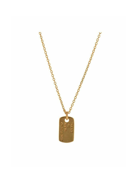 Paraxenies Necklace ID Card from Gold Plated Silver