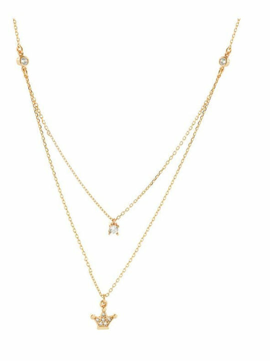 Paraxenies cu design Tiara Placat cu aur cu Zir...