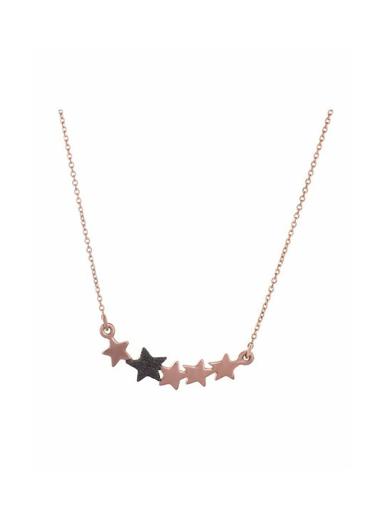 Paraxenies Halskette mit Design Stern aus Vergoldet Silber
