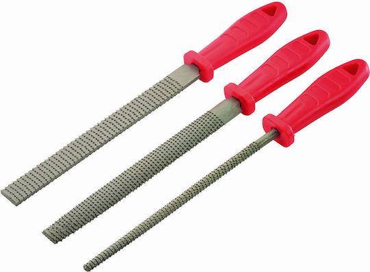Lux Tools Σετ Ράσπες Ξύλου με Λαβή 3τμχ