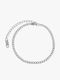 Theodora's Jewellery Αλυσίδα Χειρός Cuban από Ατσάλι Λεπτή Πάχους 3.7mm