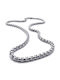 Theodora's Jewellery Αλυσίδα Λαιμού από Ατσάλι Λεπτή Πάχους 3mm