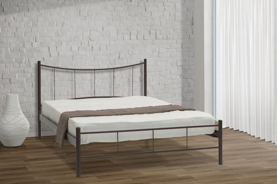 Smile Single Metal Bed Black for Mattress 90x200cm