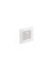 Kanlux Square Metallic Recessed Spot with Integrated LED and Warm White Light Silver 1pcs