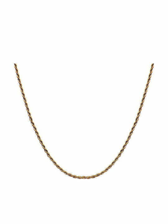 Paraxenies Chain Neck Spiral made of Stainless Steel Gold-plated Length 50cm