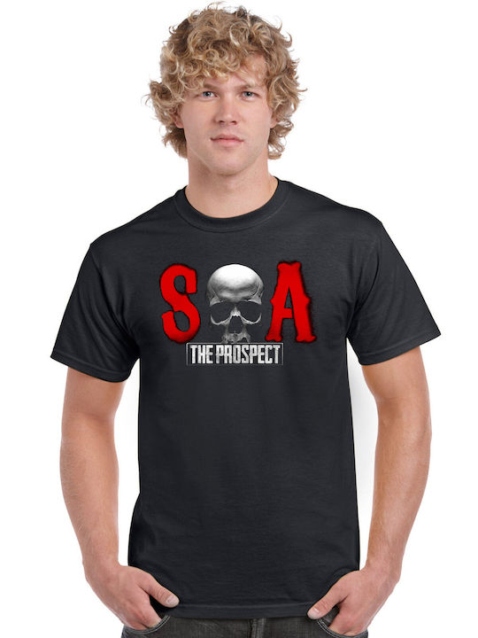 Pegasus Sons of Anarchy Logo T-shirt Black