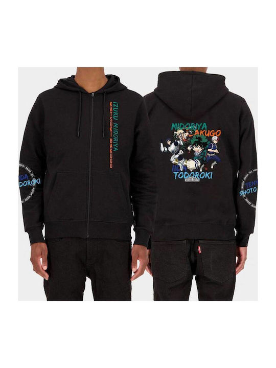 Difuzed My Hero Academia Hooded Jacket Black