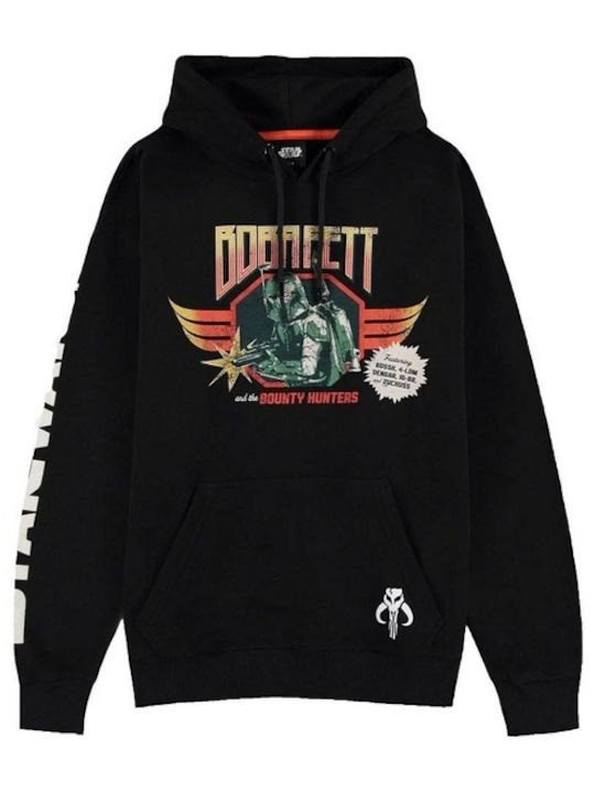 Difuzed Boba Fett Hooded Kapuzenpulli Krieg der Sterne Schwarz