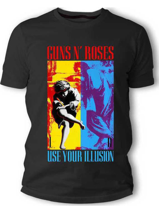 Pegasus Guns N Roses T-shirt Μαύρο