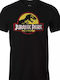Cotton Division T-shirt Jurassic Park σε Μαύρο χρώμα