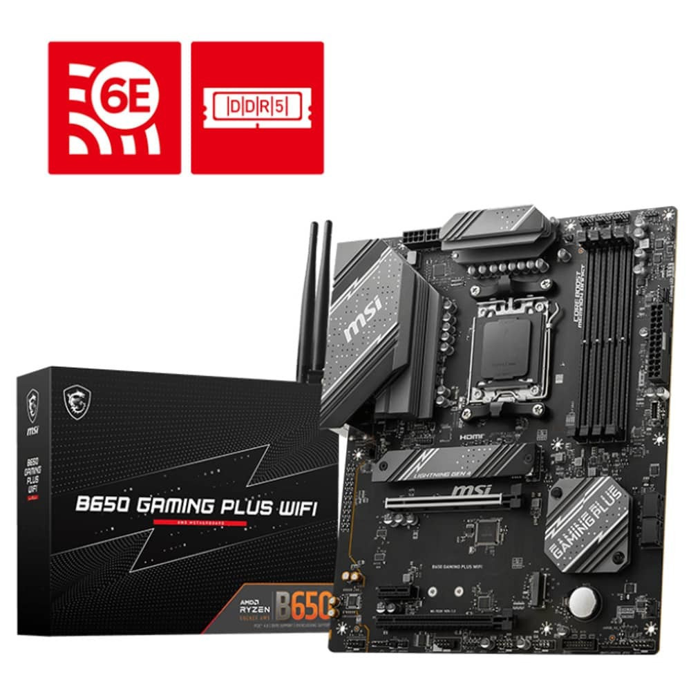 MSI B650 Gaming Plus WiFi Motherboard ATX με AMD AM5 Socket 7E26-001R