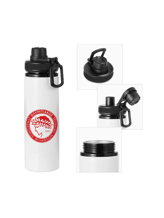 Koupakoupa Ολυμπιακός Aluminum Water Bottle 850ml White