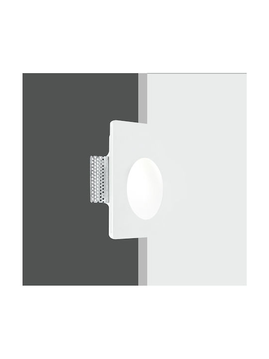 Fan Europe Arielrm1 Spot Honsuit Metalic Paralelogram Cu Dulie GU10 Alb 18x12cm