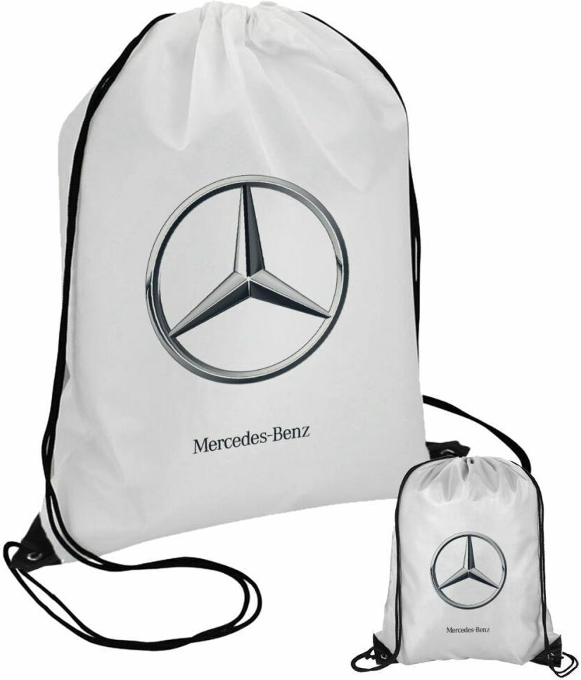 Koupakoupa Mercedes Gym Backpack White KP_1489_GYMBAG-BLACK