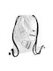 Koupakoupa Cute Cats Gym Backpack White