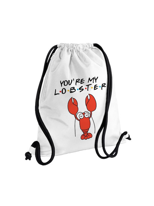 Koupakoupa Friends You're My Lobster Gym Backpack White