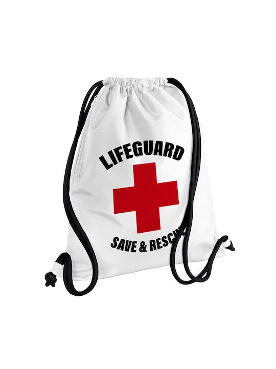 Koupakoupa Lifeguard Save & Rescue Gym Backpack White