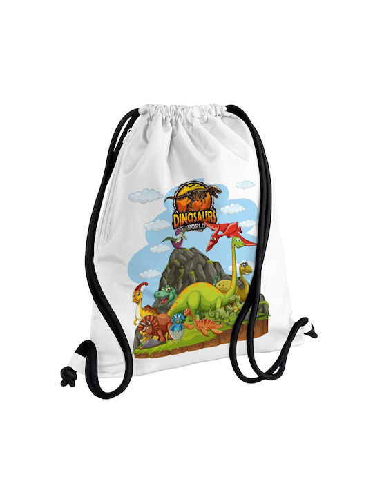 Koupakoupa Dinosaur's World Gym Backpack White